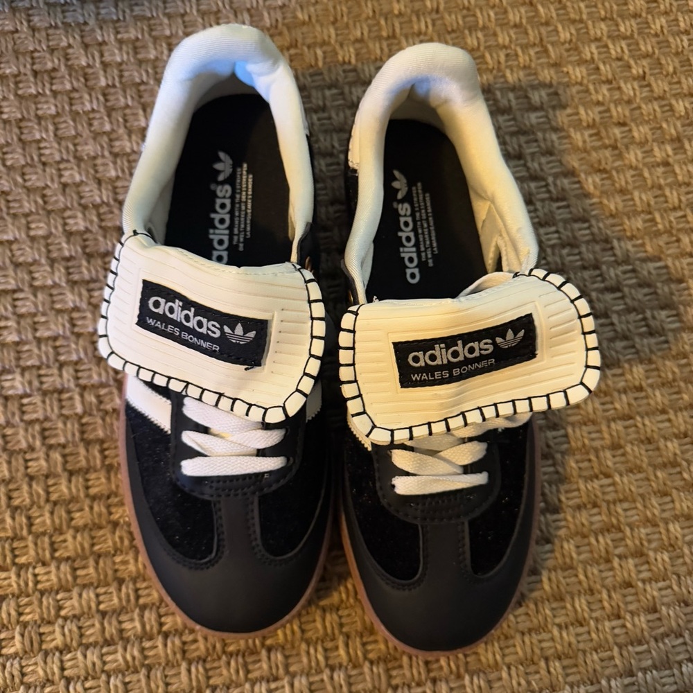 Adidas Wales Bonner Black and White Sneakers